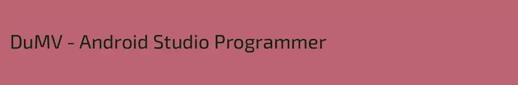 DuMV - Android Studio Programmer